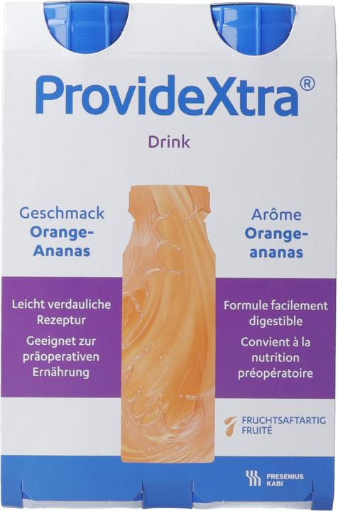 Produktbild Provide Xtra Drink Orange Ananas (4x200ml) (4 Stück, Flüssigkeit, 1002 g)
