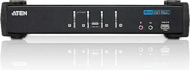 Actual product image Aten CS1764A, 4 Port KVM Switch, 2x USB, DVI