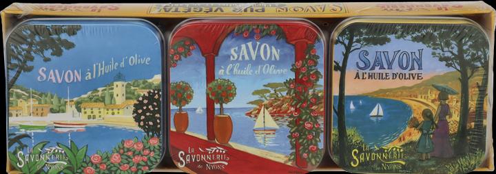 Benois Discop La Savonnerie De Nyons Soap Bar Set 3 Pcs - Mediterran. Lake (Hartseife, 300 ml)