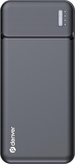 Produktbild Denver PQC-10007, 10000 mAh, Lithium Polymer (LiPo), 18 W, Grey (10000 mAh, 18 W, 37 Wh)