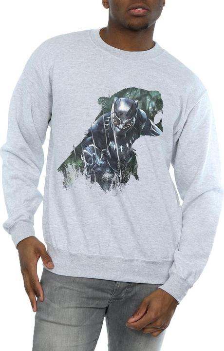 Produktbild Schwarzer Panther Wild Silhouette Baumwolle Sweatshirt (3XL)