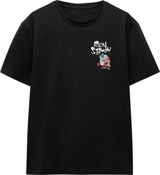 Actual product image Ren & Stimpy Unisex Adult Warhol T-Shirt (XXL)