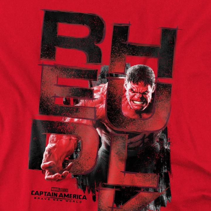 Immagine prodotto Captain America Maglietta Hulk Rosso Logo Uomo (3XL)