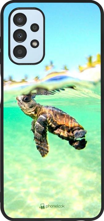 Actual product image PhoneLook Coque Silicone rigide noir Turtle Underwater (Samsung Galaxy A13 5G)