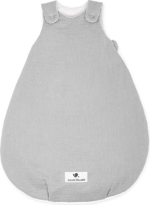Julius Zöllner Sac de couchage d'été pour bébé Mousseline Gris Gr. 68/74 (74 cm)