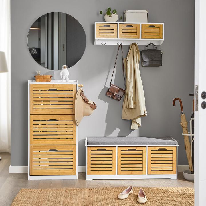 Immagine prodotto SoBuy Ribaltina per scarpe (55 x 112 x 30 cm)