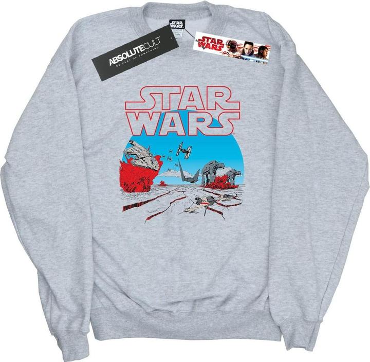 Star Wars The Last Jedi Action Scene Sweatshirt