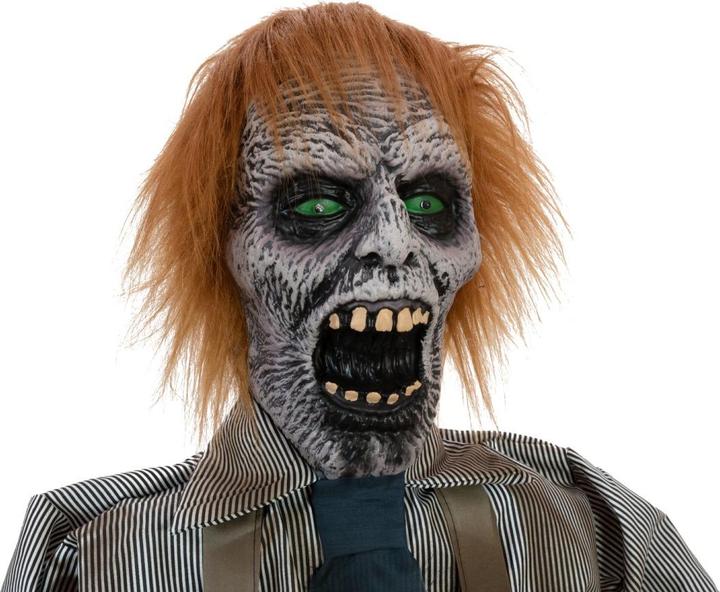 Actual product image Europalms Halloween figure zombie with chainsaw, animated, 170cm