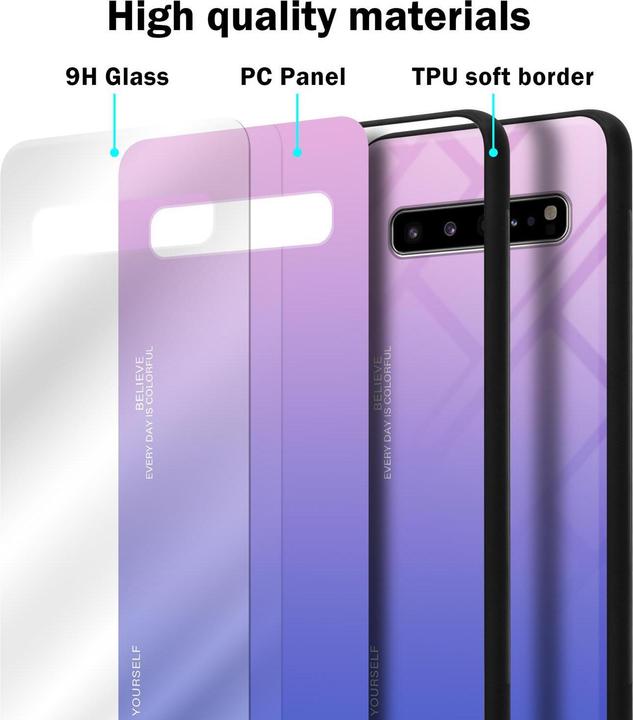 Productafbeelding Cadorabo TPU 2 kleuren glasdekking (Samsung Galaxy S10 5G)