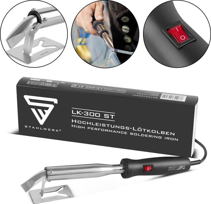 Actual product image Stahlwerk High-performance soldering iron LK-300 ST electric soldering device 300 W power