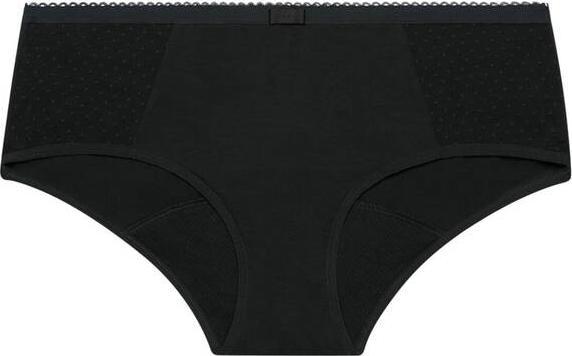 Actual product image DIM Boxer Lace Strong Black with Mesh Detail (S)