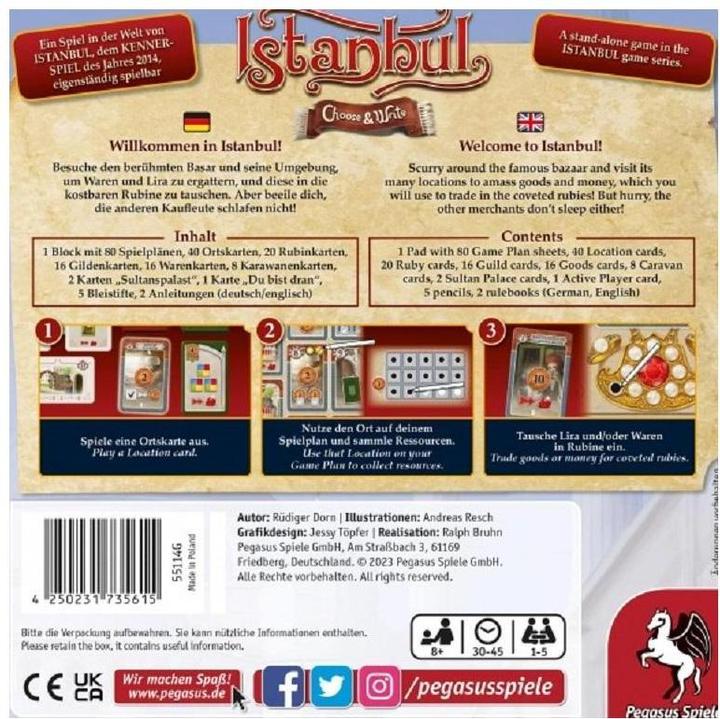 Produktbild Pegasus Istanbul - Choose & Write (Deutsch)