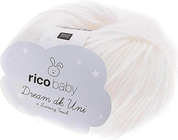 Actual product image Rico Design Wool Baby Dream Uni dk 50 g White (115 m)