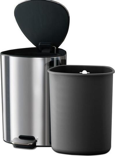 Image du produit Joseph Joseph EasyStore Seau de salle de bain 5l avec pédale Acier inoxydable (5 l)