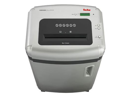Geha Destructeur de documents Office X15 CD, coupe croisée (Coupe droite)