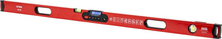 Actual product image Stier Digital spirit level SDW-1200 LCD display ±0.2° 120 cm (6 cm)