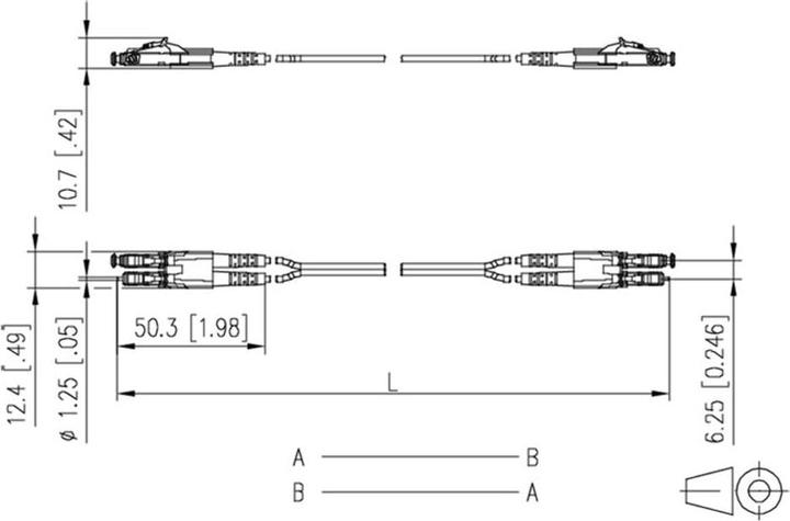 Immagine prodotto Metz Connect 151S1JOJO10E. Lunghezza cavo: 1 m, Tipo di cavo in fibra ottica: OM4, Connettore 1: 2x LC (CAT6, 1 m)