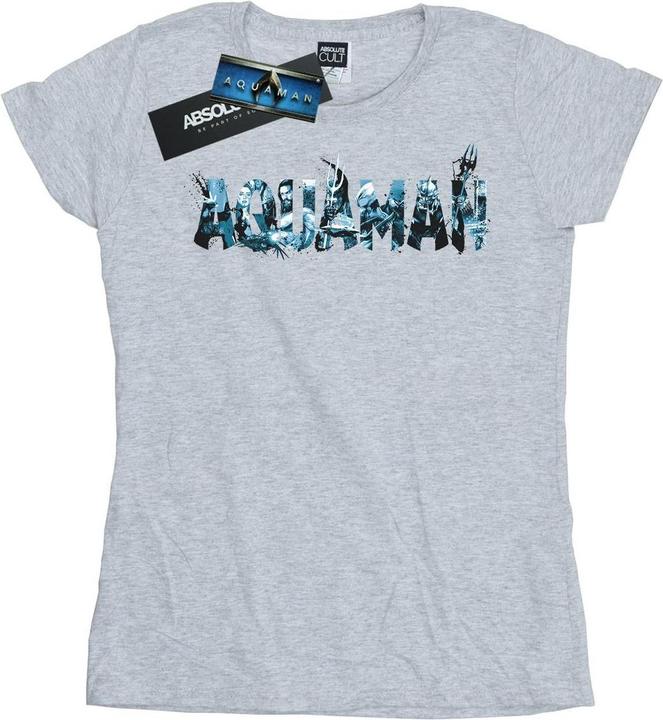 Immagine prodotto Aquaman Text Logo Maglietta Donna (XL)