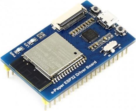 Actual product image WaveShare ESP32 Universal Raw e-Paper Driver Board WiFi Bluetooth