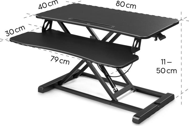 Actual product image Hama Höhenverstellbarer Schreibtischaufsatz