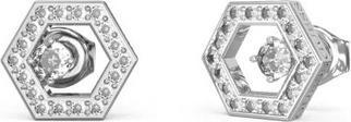 Guess Charming steel earrings with zircons Tiny Dancer JUBE04651JWRHT/U