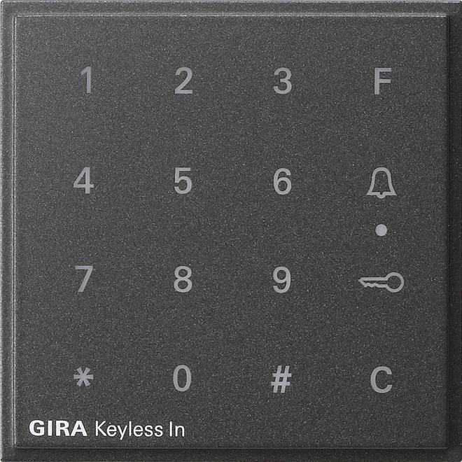 Actual product image Gira Top unit code keypad TX 44 851367