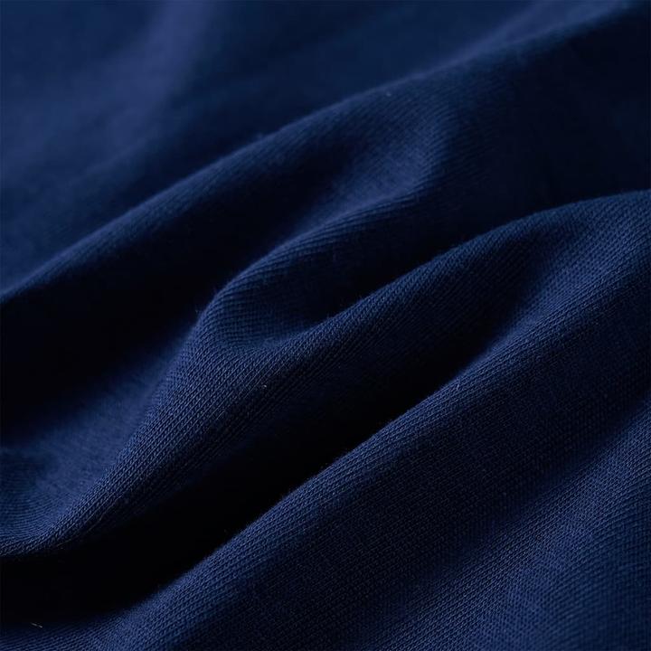 Actual product image VidaXL Children's long-sleeved shirt navy blue 116,Material: 100 (116)