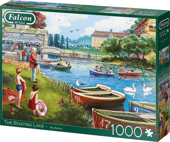 Actual product image Jumbo Puzzle 1000 Falcon Harbor ant ežero G3 (1000 pieces)