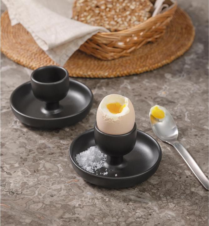 Actual product image Eva Solo - Nordic kitchen Egg cup - Black - 2 pcs. H6 cm x 11 cm (2 x)