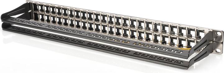 Image du produit Digitus Panneau de brassage 1U pour modules Keystone 48 ports 48,3cm 19 pouces noir RAL 9005