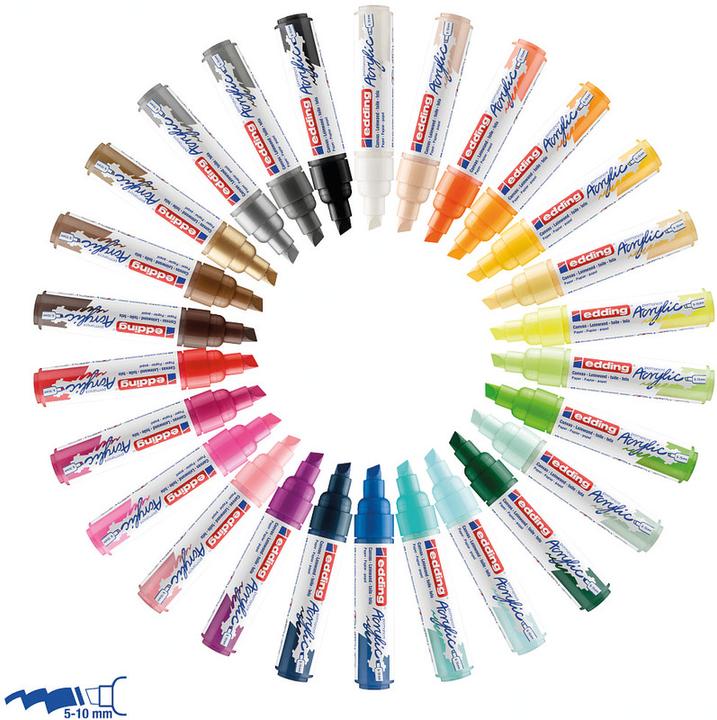 Produktbild Edding Acrylmarker 5000 (Weiss, 10 mm, 1 x)