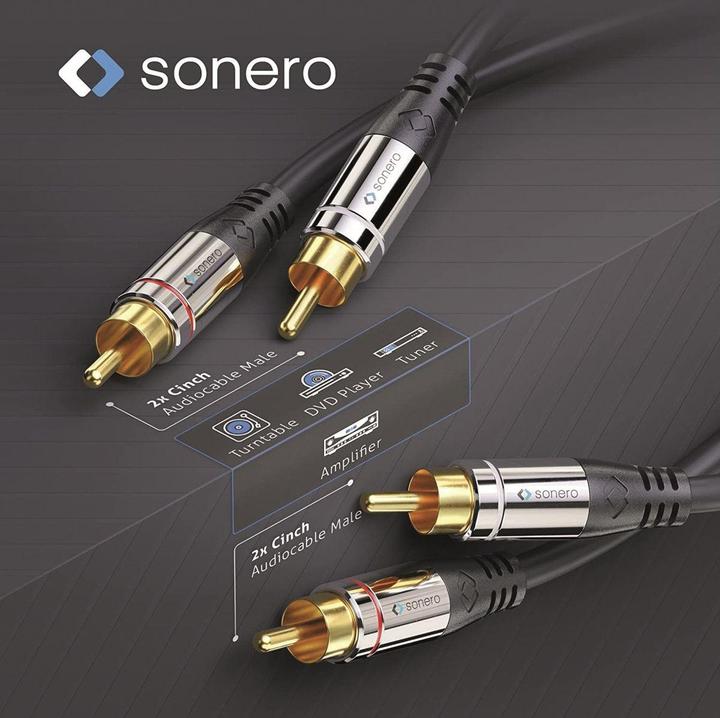 Immagine prodotto Sonero Cavo audio cinch - cinch 15 m (15 m, Cinch)
