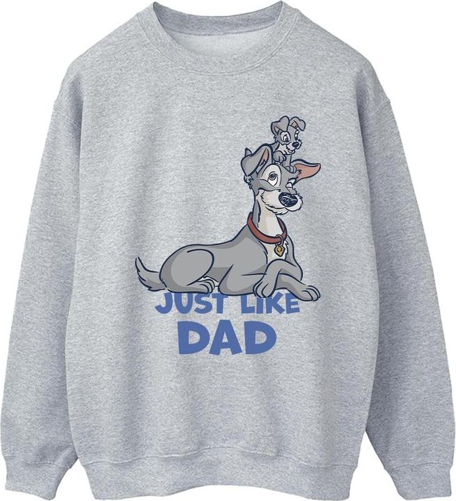 Actual product image Disney Womens/Ladies Lady And The Tramp Just Like Dad Sweatshirt (M)