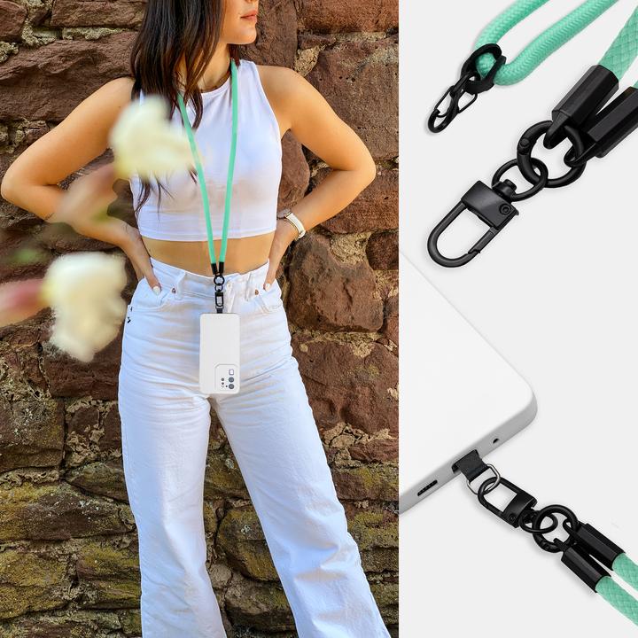 Actual product image Cadorabo Chain case for Samsung Galaxy S3 MINI necklace cover adjustable