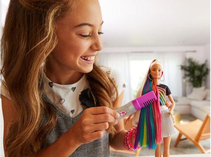 Actual product image Barbie Rainbow Sparkle Hair Doll