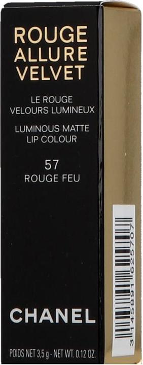 Image du produit Chanel Rouge Allure Velvet (#57 Rouge Feu)