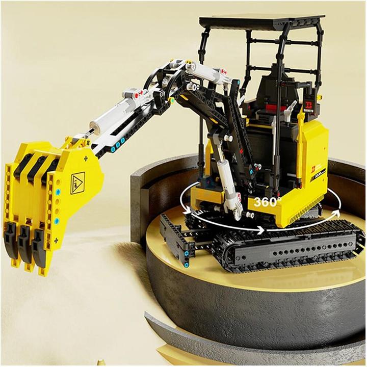 Actual product image HappyBuild 22006 - Small Excavator (RC) (1718 pieces)