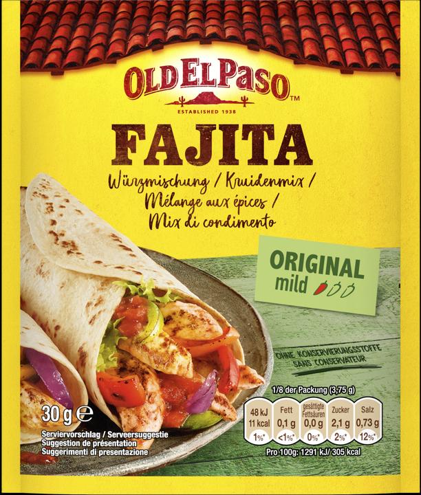 Produktbild Old El Paso Fajita Seasoning Mix 30 g (35 g)