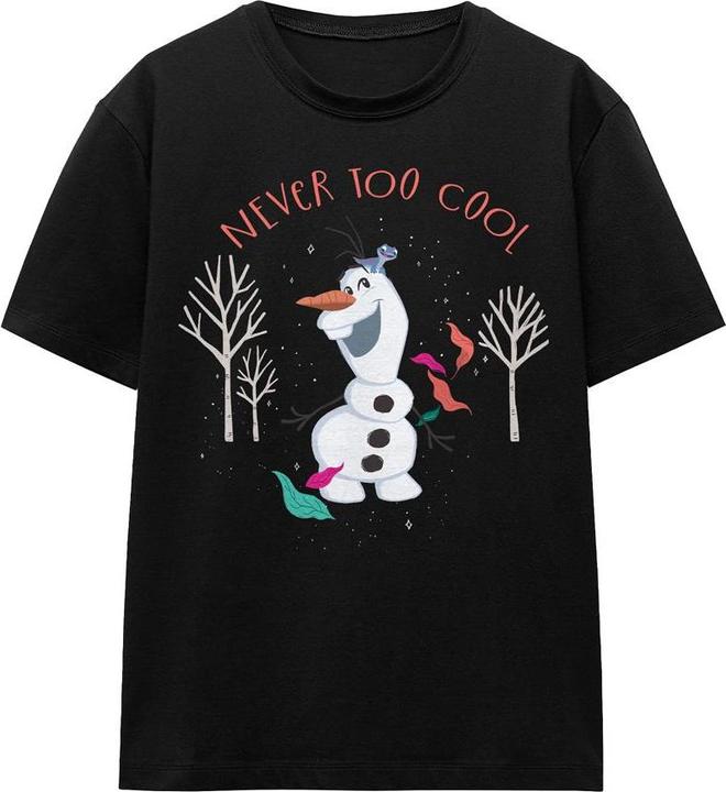 Actual product image Disney Frozen Unisex Adult Never Too Cool Olaf T-Shirt (L)
