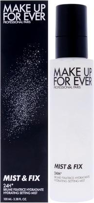 Make Up For Ever Mist and Fix 24 Hour Hydrating Setting Spray für Frauen 3,4 oz