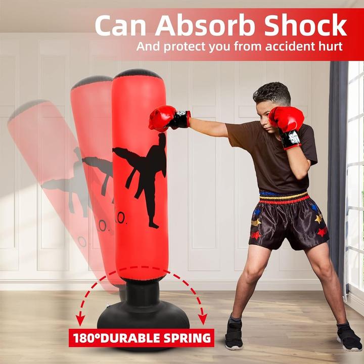 Image du produit Cbx Sac de frappe gonflable, sac de frappe sur pied, 160cm (55 cm)