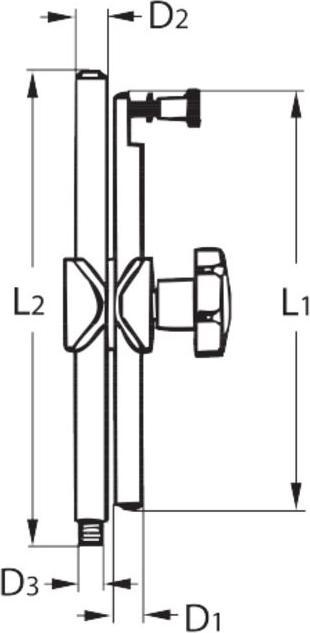 Immagine prodotto Noga Supporto di misurazione magnetico con regolazione fine sull'asta, tipo: N2