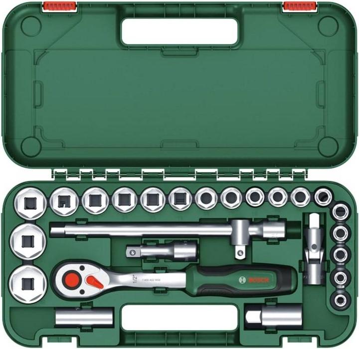 Produktbild Bosch Professional Ratschen-Set (8 mm, 9 mm, 10  mm, 11 mm, 12 mm, 13 mm, 14 mm, 15 mm, 16 mm, 17 mm, 18 mm, 19 mm, 20 mm, 21 mm, 22 mm, 24 mm, 27 mm, 30 mm, 32 mm)