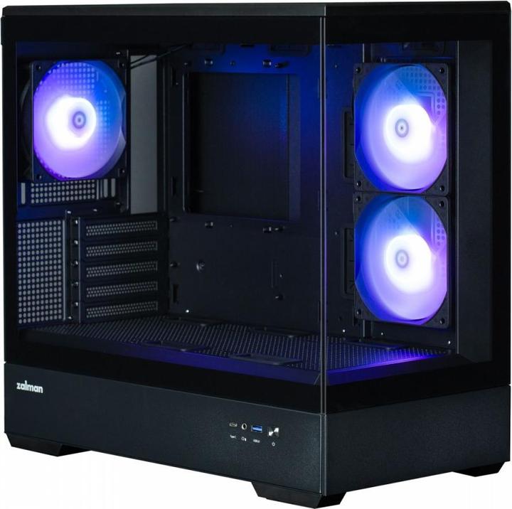 Immagine prodotto Zalman GHE P30 V2 case micro-ATX Vetro temperato panoramico - Nero (mATX, Mini-ITX)