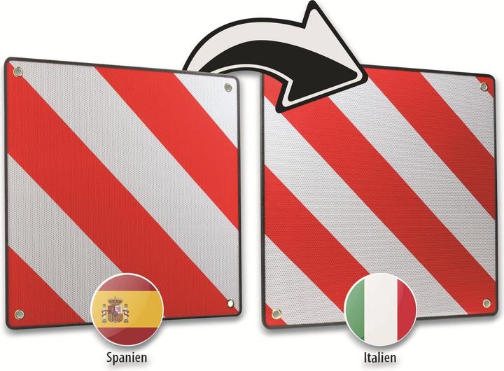 Image du produit Calima CAMPING EQUIPMENT Panneau d'avertissement 46044, 2en1, Espagne et Italie