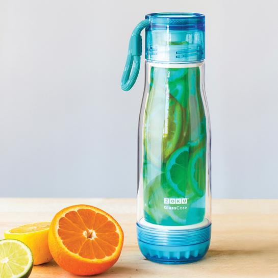Produktbild ZOKU Trinkflasche Glass Core 475ml Green (0.48 l)