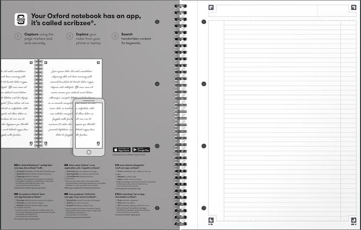 Produktbild Oxford Notizbuch (A4, Liniert, Harter Einband)