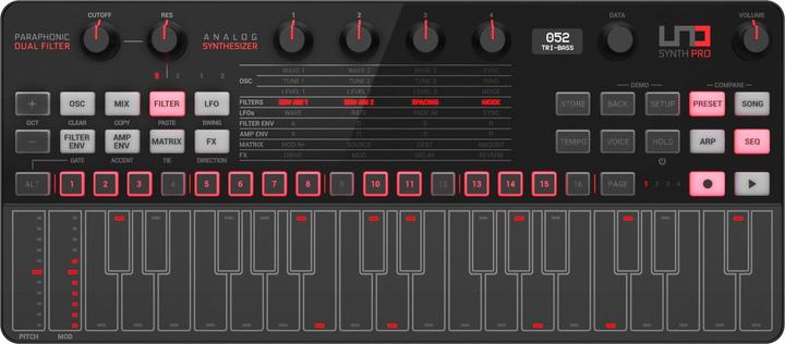 Produktbild IK Multimedia Synthesizer UNO Synth Pro Desktop - Black Edition