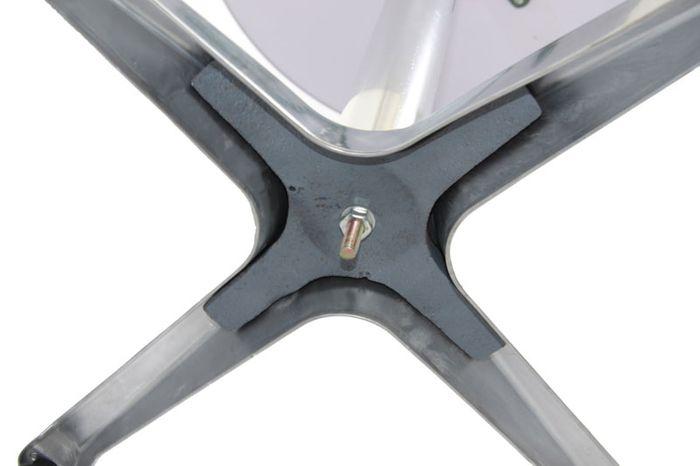 Image du produit Mendler 10x table haute en aluminium, table de bistro, réglable en hauteur 70/110cm Ø=60cm pliable, pied en (70 x 110 cm)