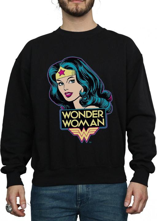 Wonder Woman Head Sweatshirt